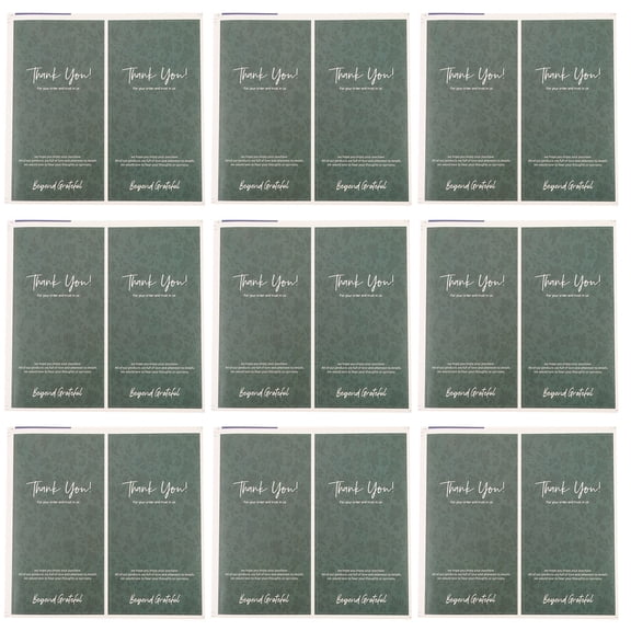 STRANDCHIC Green Adhesive Labels, Strong Stickiness, Easy Application, 100 Pieces for Organizing and Labeling