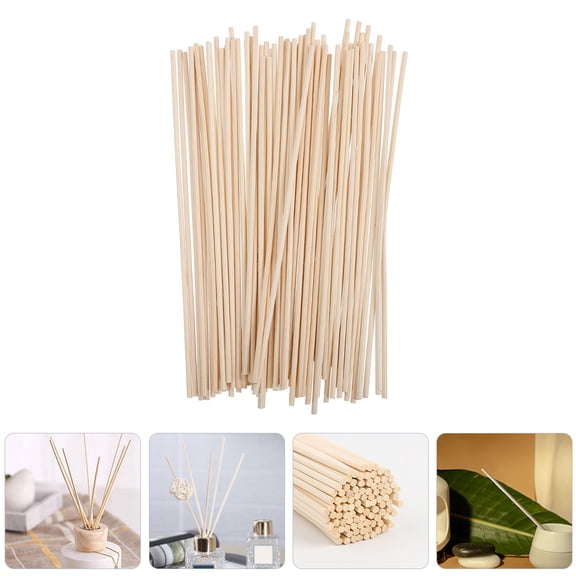 STRANDCHIC 100Pcs Portable Diffuser Sticks for Home Use Beige Rattan Reed Refill