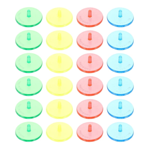 STRANDCHIC 100Pcs Assorted Color Plastic Golfs Positioning Markers Practical Outdoor Accessories