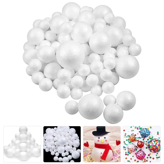 STRANDCHIC Foam Balls White Craft DIY Material for Decoration Weddings Party Favors