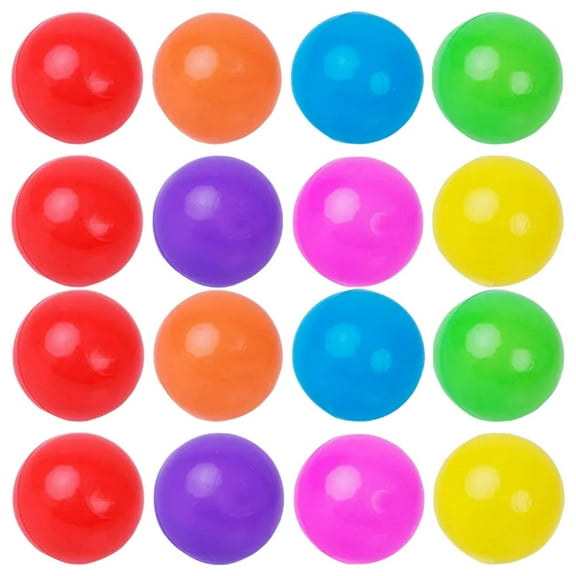 STRANDCHIC 100Pcs Assorted Color Plastic Balls for Pits Durable Lightweight Balls for Decorative Use