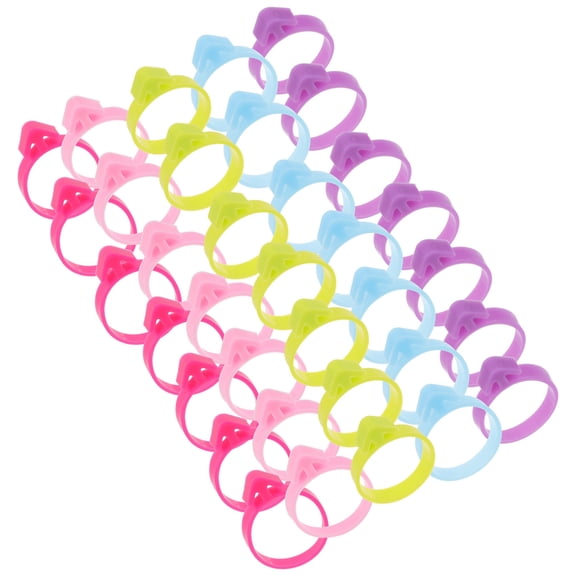 STRANDCHIC 100pcs Food Sealing Clips Plastic Pastry Bag Ties for Preventing Frosting Spillage and Keeping Fresh
