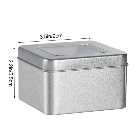 STRANDCHIC re Tin Containers Empty Silver 10PCS by Strandchic Ideal for Storing Candies Teas and Spices
