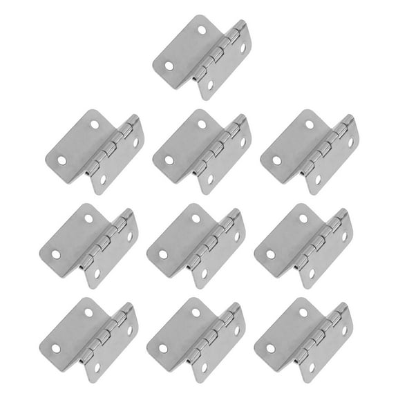 STRANDCHIC 10PCS Small Iron Box Hinges Smooth Door Cabinet Hardware for Carpenters and Projects