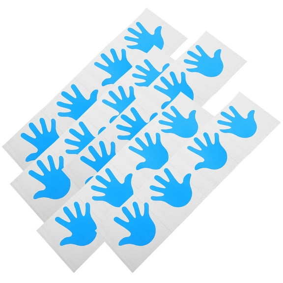 STRANDCHIC 10 Pairs Handprint Wall Stickers PVC Material Kids Room Decor