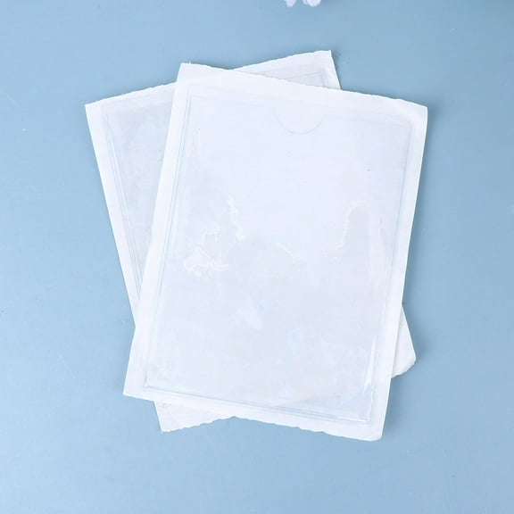 STRANDCHIC 10Pcs Adhesive Pockets Transparent PVC for Organizing at School Factory for Professional Users