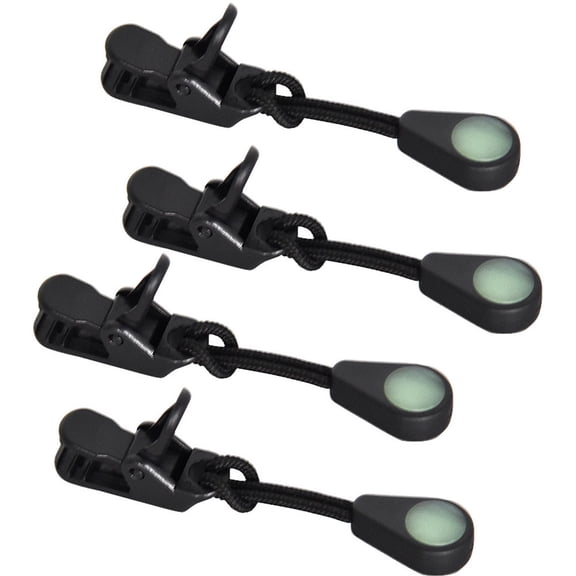 STRANDCHIC 10Pcs Luminous Zipper Pulls Plastic Backpack Zipper Extenders Easy Install Assorted Colors