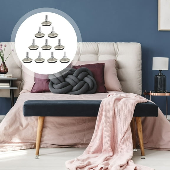 STRANDCHIC 10-Pack Adjustable Bar Stool Feet Pads for Noise Reduction and Floor , Anti- Furniture Glides