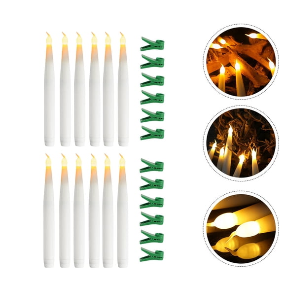 STRANDCHIC 10-Pack LED Candles Set, Warm White Flameless Candle Lights for Home Decor and Ambient Lighting