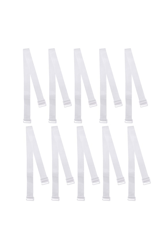 10Pcs Clear Strap Bras for Women Adjustable Length TPU Invisible Design for Daily Use