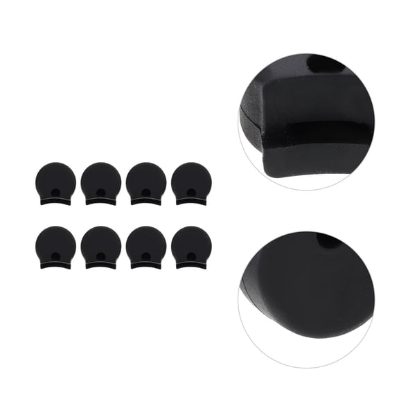 STRANDCHIC Silicone Clarinet Thumb Rest Pad Black Comfortable Finger Support 10Pcs