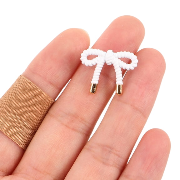 STRANDCHIC 10Pcs Decorative Suit Buttons for Sewing Clothes Fasteners Women White Bowknot