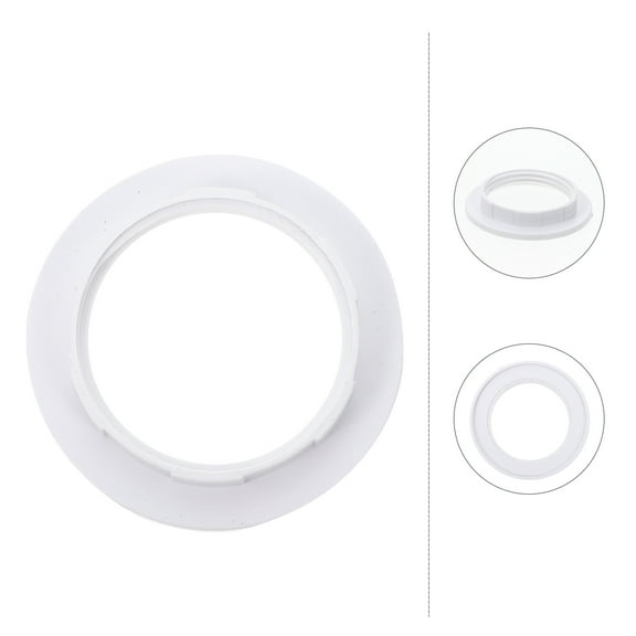 STRANDCHIC 10Pcs Durable Plastic E27 Lamp Holder Rings for Light Fixtures Easy DIY Installation