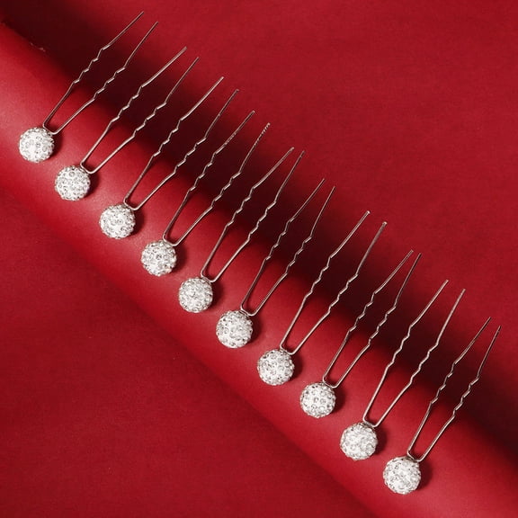 STRANDCHIC 10pcs U Shaped Hairpins Hair Barrettes Versatile Clip for Women in Elegant Design