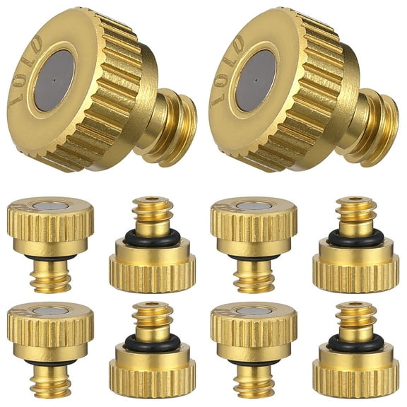 STRANDCHIC Atomizing Spray Nozzle Set, , Golden Finish, Fine Mist Sprayer Replacement for Gardening and Cleaning