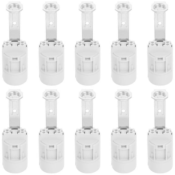 STRANDCHIC Light Bulb Socket 10Pcs Heat-Resistant Plastic for DIY Lighting Fixtures
