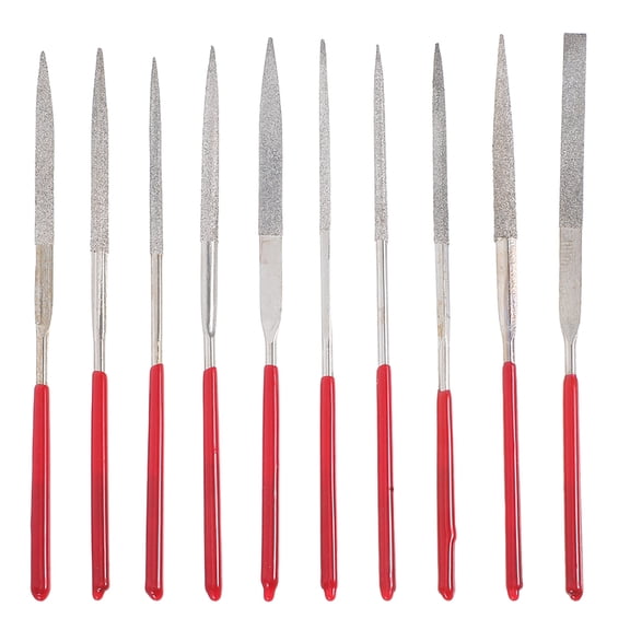 STRANDCHIC Precision Needle Files Kit Durable for Wood Metal Glass Multi 10Pcs