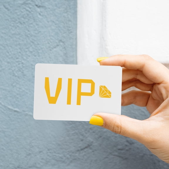 STRANDCHIC 10- Blank White PVC Cards for Employee ID Badges and Member Labels