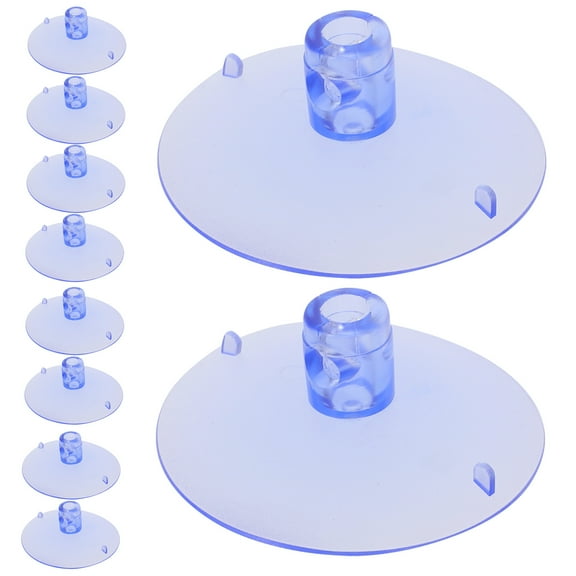 STRANDCHIC Versatile Suction Cup Mount 10Pcs Transparent PVC for Pens and Flags