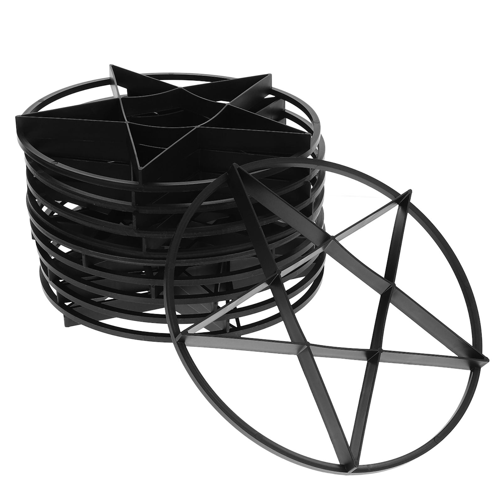 Stackable Wire Mesh Pot Risers STRANDCHIC 10Pcs Black Planter Riser Pads with Ventilation and Water ...