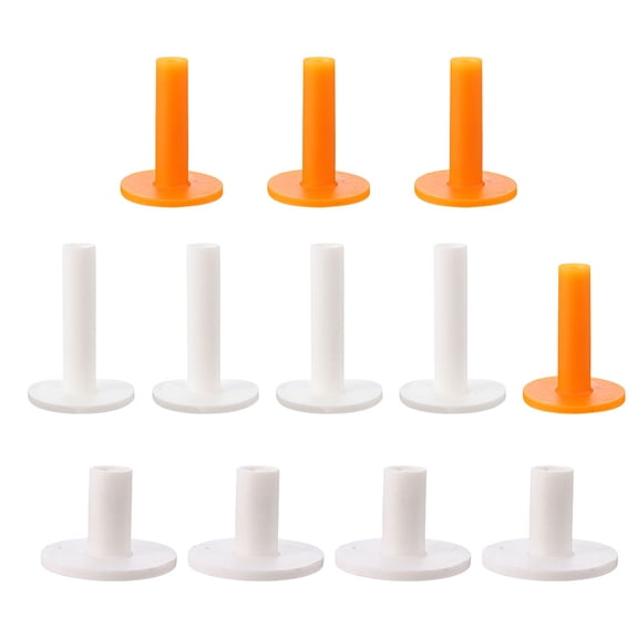 STRANDCHIC 12Pcs Golfs Practice Supplies Rubber Tees Portable Assorted Color Accessories for Driving Range Use