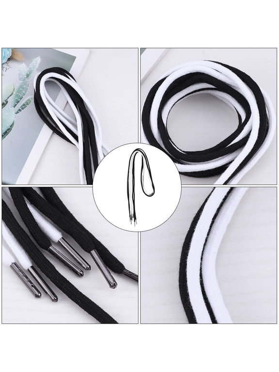 12-Pack Cotton Drawstring Replacement with Metal Tips for Pants, Hoodies, Coats, Jackets, Sweatpants