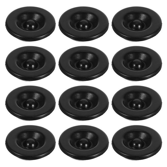 STRANDCHIC Trailer Axle Bearing Protector Caps Black Rubber 12 Pieces Replacement Parts