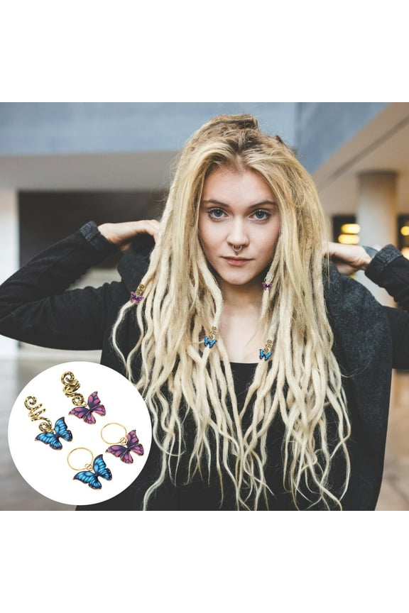 Hair Accessories Assorted Color Zinc Alloy Spiral Hair Rings for Braids