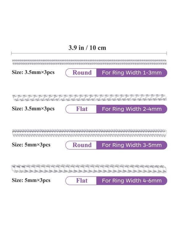 12Set Plastic Ring Guards Tightener for Adults Home Use Rings