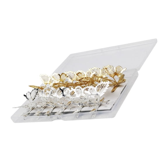 STRANDCHIC 12pcs/Bag Hair Clips Metal Alloy Assorted Hair Tightly for Women and Girls