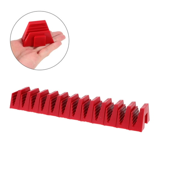STRANDCHIC Red Wrench Storage Rack Organizer for Workshop and Home Use, Holds 12 Pcs Wrenches