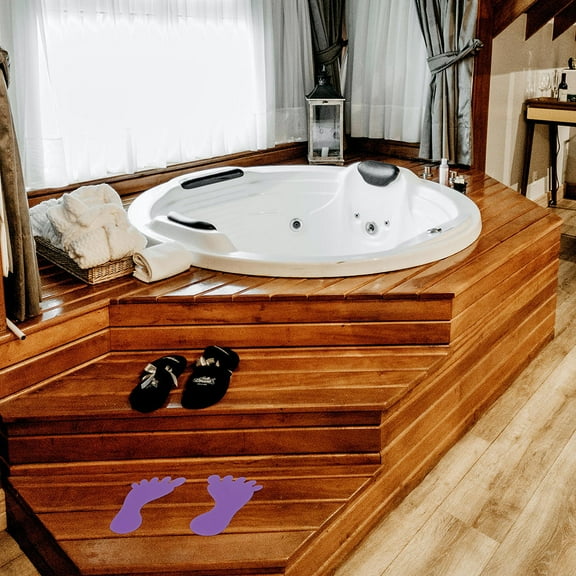 STRANDCHIC 15Pairs Assorted Color Floor Decals Footprint Stickers PVC Material for Indoor Outdoor Use