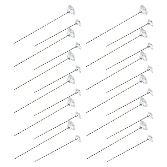 STRANDCHIC 300Pcs Reusable Rhinestone Bouquet Pins for Sewing and Floral Positioning