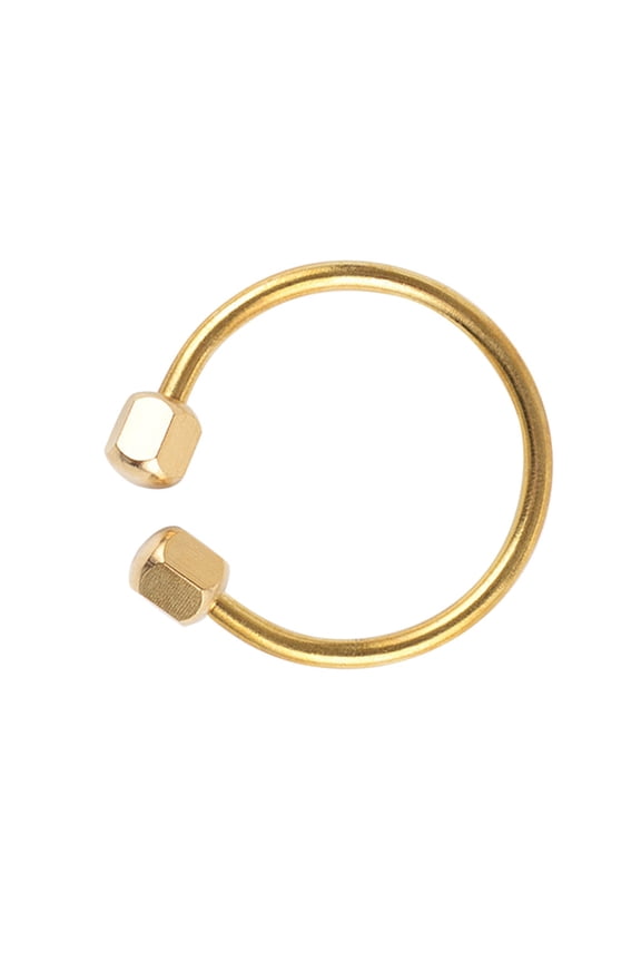 Minimalist Brass Key , Polished Finish, Unisex Keychain Accessory, 1 Piece