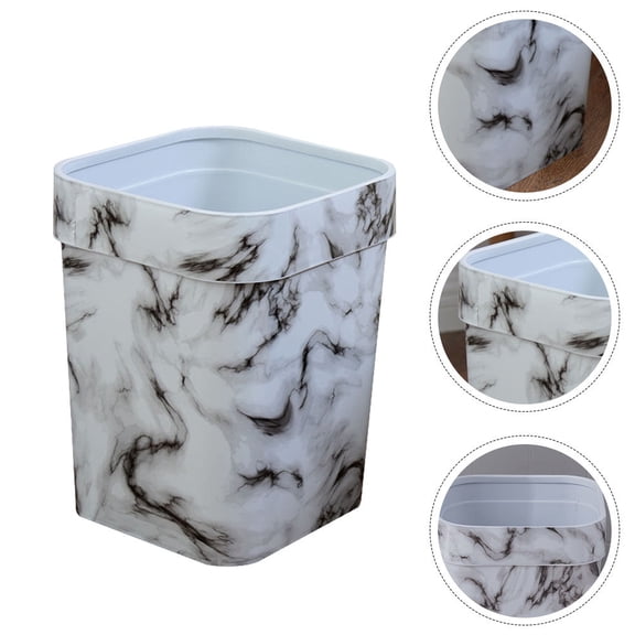STRANDCHIC Slim Plastic Garbage Can for Kitchen Wastepaper Basket, Home Trash Bin, 1PC