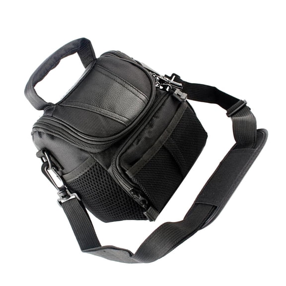STRANDCHIC 1Pc Lightweight Black Camera Case with Smooth Zipper and Anti Vibration Protection