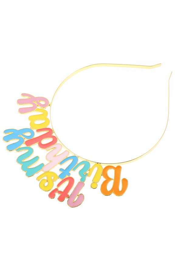 1-Pack Colorful Hair Accessories for Girls Birthday Party Headdress Chic and Stylish Wear