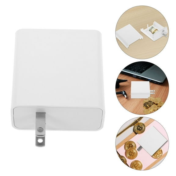 STRANDCHIC 1Pack Key Storage Box Discreet Money Safe White Stainless Steel for Men and Women