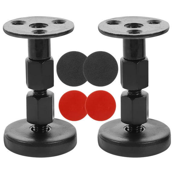 STRANDCHIC 1 Pair Adjustable Bed Headboard Stabilizer Threaded Black Fixer for Bed Frame Support