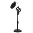 thumbnail image 1 of STRANDCHIC 1Pc Adjustable Microphone Support Stand with Filter and Non Scratch Base Black, 1 of 8