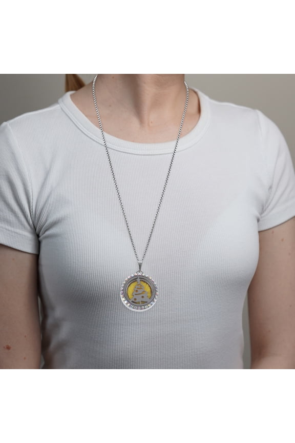 1Pc Perfume Necklace Pendant Essential Oil Jewelry in Assorted Color for Women Giving