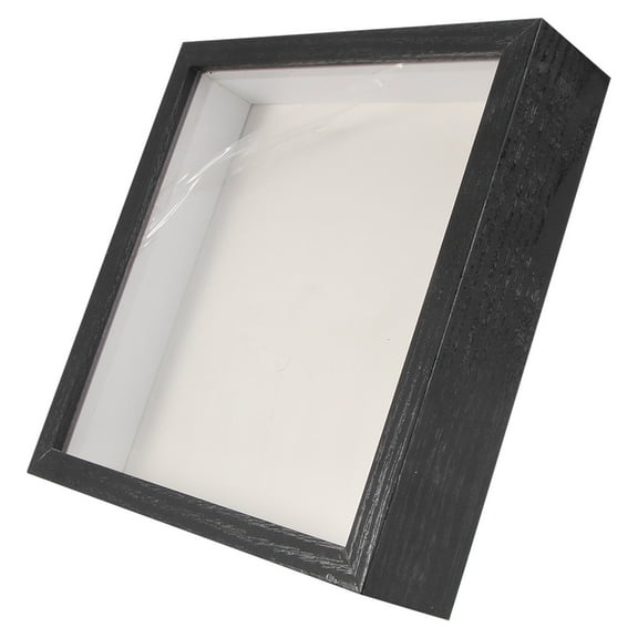 STRANDCHIC Stylish Black Glass Specimen Frame for Home and Bar Decor 1Pc