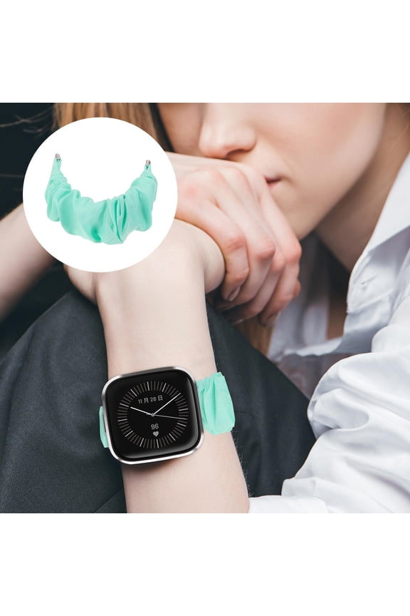 1Pcs Watch Band Wrist Strap Blue Breathable Cloth for Daily Wear