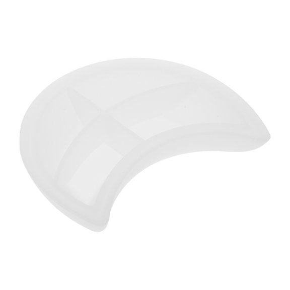 STRANDCHIC 1Pc Moon Shape Silicone Mold for Epoxy Resin Storage Plate Crafting, Silicone Material