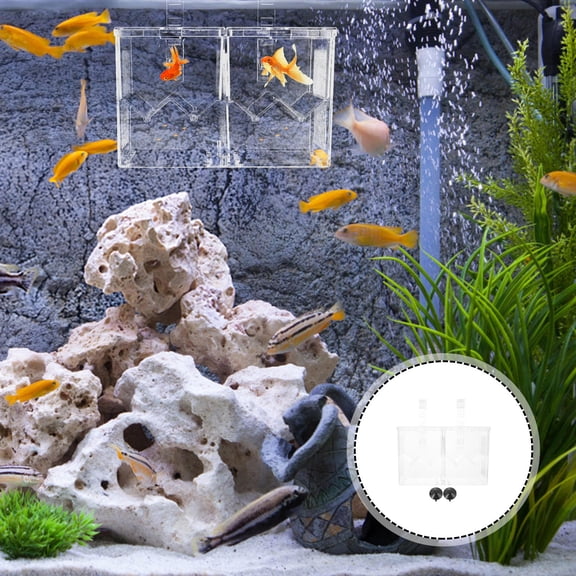 STRANDCHIC 1Pc Aquarium Fish Breeding Box Durable Plastic Isolation Hatchery Case