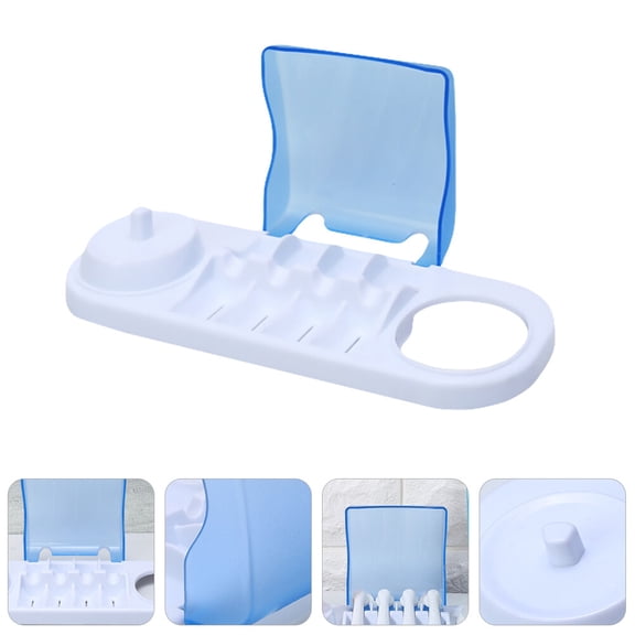STRANDCHIC 1Pc Electric Toothbrush Holder Storage Stand White ABS Pc Material Compatible for Round Head Rotary Brushes