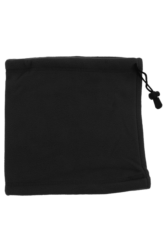 1Pc Black Warm Neck Cover Wear Resistant Drawstring Neck Sleeve for Cold Weather