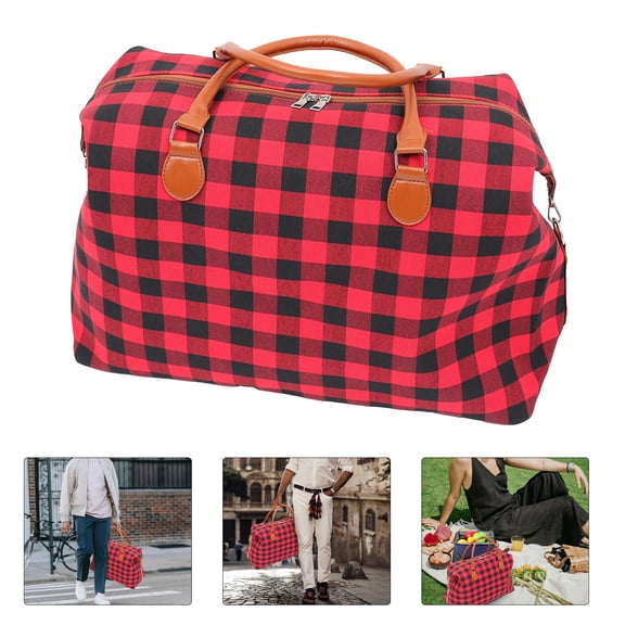 STRANDCHIC 1Pc Large Capacity Canvas Travel Bag Assorted Color Versatile Storage Pouch for Outdoor Use