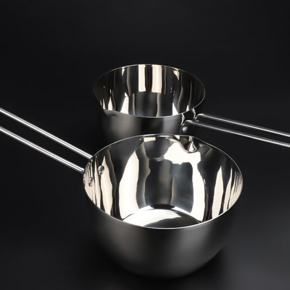 STRANDCHIC 1Pc Large Stainless Steel Water Ladle Ergonomic Handle Kitchen Bailer for Home and Restaurant