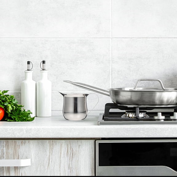 STRANDCHIC Stainless Steel Container 1Pc Multipurpose Practical Cup for Kitchen Use